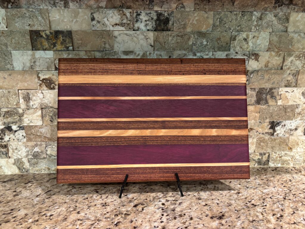 Bubinga, Purpleheart & Ash