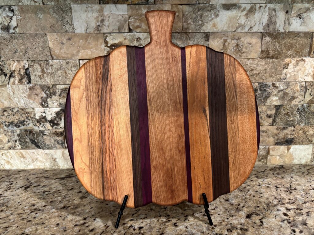 Oak, Roasted Poplar & Purpleheart Pumpkin