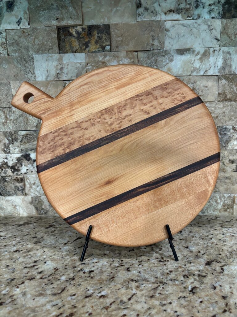 Rock Maple & Bubinga Round