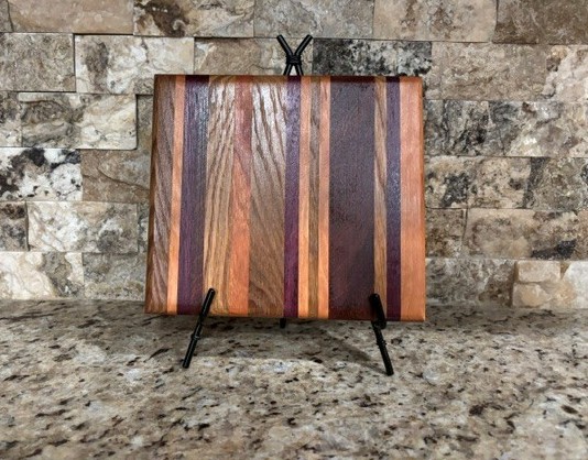 Cherry, Purpleheart, & Oak Cheeseboard