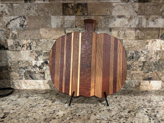 Leopardwood, Oak, & Ash Pumpkin