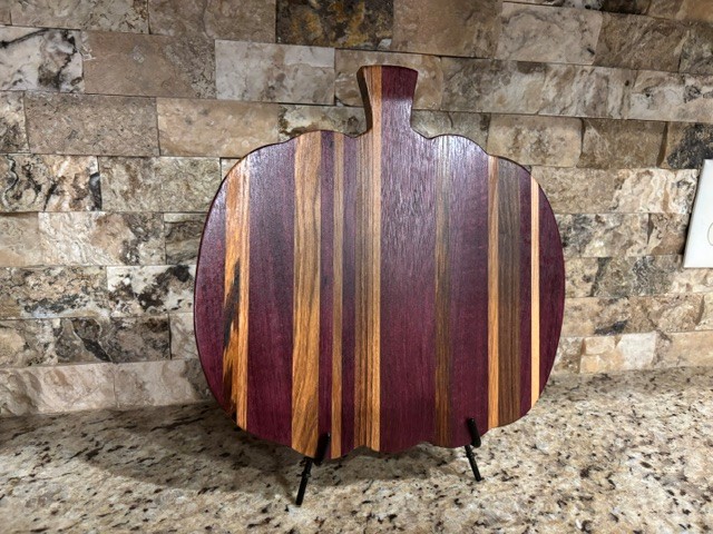 Purpleheart, Zebra Wood & Oak Pumpkin